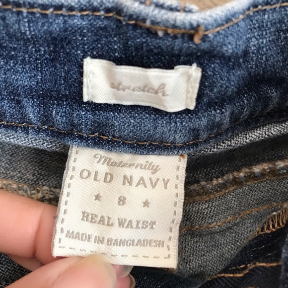 Old Navy Maternity Stretch Jean Bermuda Shorts 8 - Picture 6 of 9